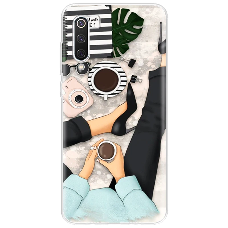 

Girl Luxurious Phone Case For Redmi 9A 9C 7A 6A 7 Y3 8 8A 9 9T K20 Note 5 7 8 9 Pro Max Cover For Xiaomi Poco X3 NFC M3 10T Lite