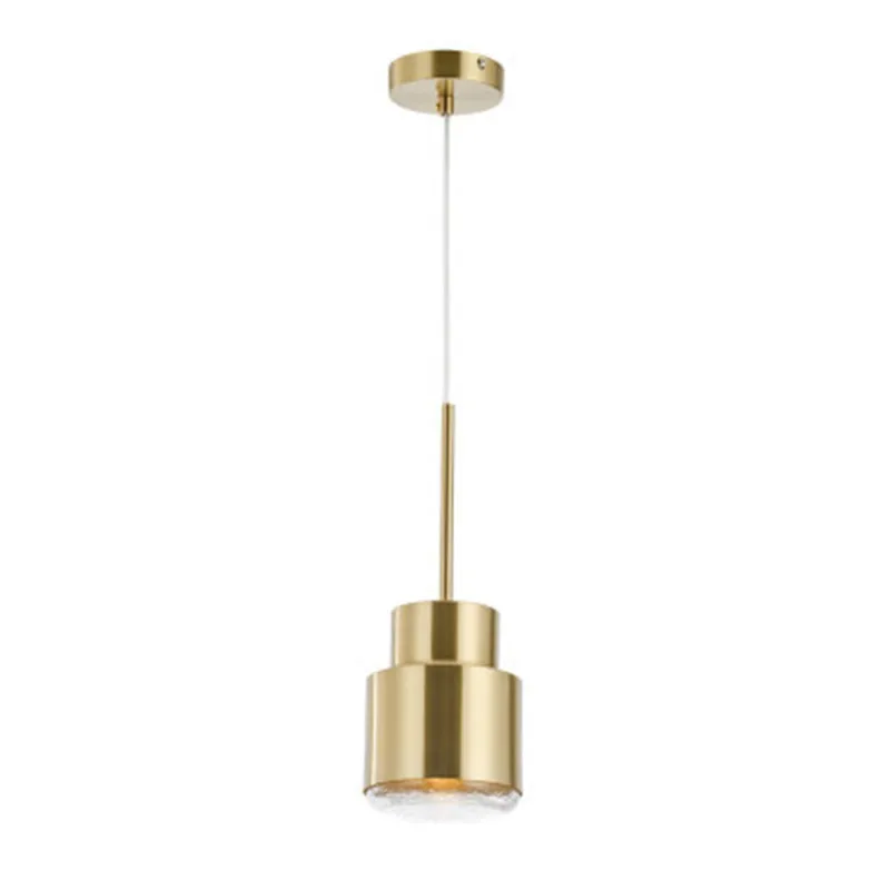 

Postmodern Light Luxury Metal Work Small Chandelier Gold Simple Model Room Restaurant Coffee Bar Single Bed Lamp LED Bulbs Iron