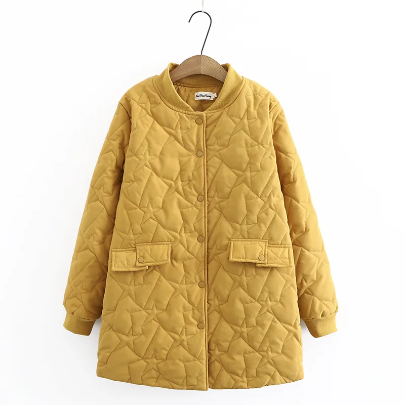 Женская зимняя утепленная куртка больших размеров новинка 2020 года длинное