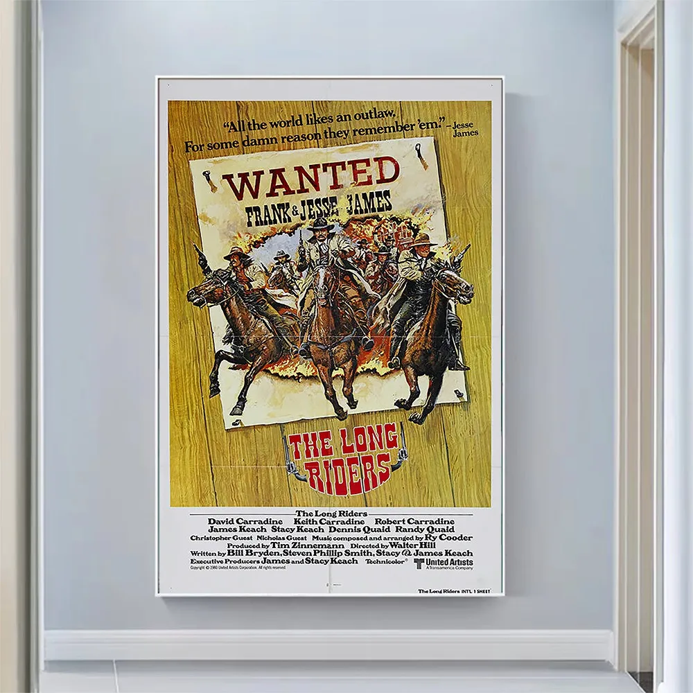

CP1884 The Long Riders Classic Hot Movie Print Silk Fabric Poster Indoor Wall Art Decor Gift