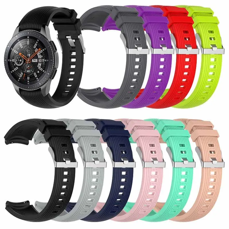 Силиконовые часы с ручным ремешком для samsung Galaxy watch42MM/46mm силиконовый ремешок