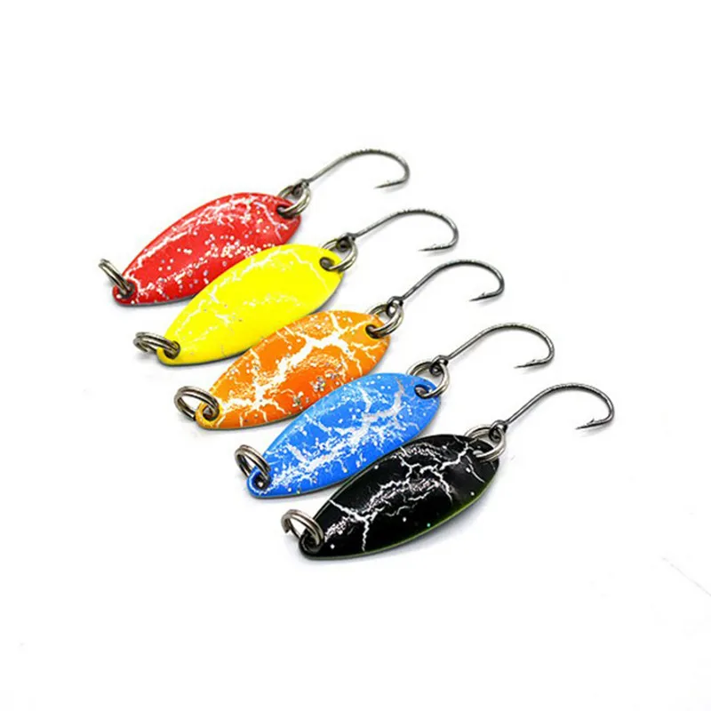 5pcs Mix Color 3.2cm 3g Fishing Spoon Lure Swim Bait Isca Artificial Trout Pesca Tackle Leurre Truite Spoons | Спорт и развлечения