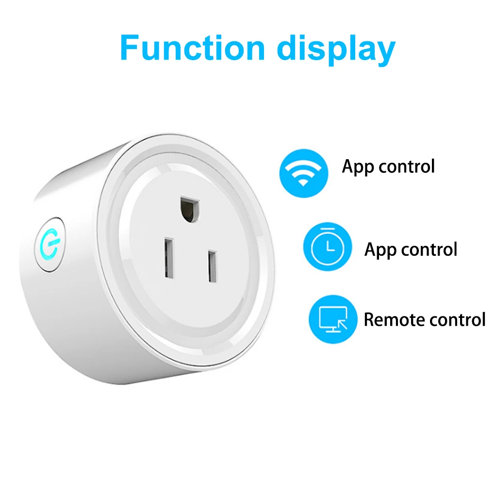 

WiFi Smart Plug Sockets 10A US Plug Tuya Smart Life APP Home Smart-Home Automation Electronic Socket with Indicator