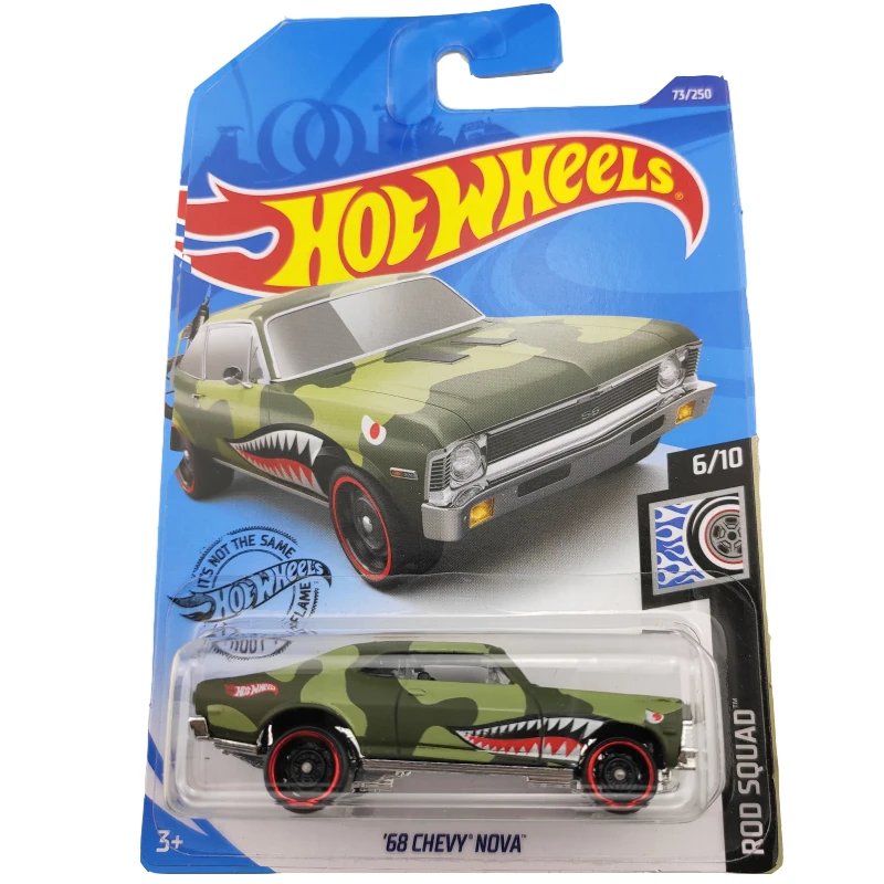 2020 73 горячие колеса 1:64 Автомобиль 68 CHEVY NOVA Металл литье под давлением модель