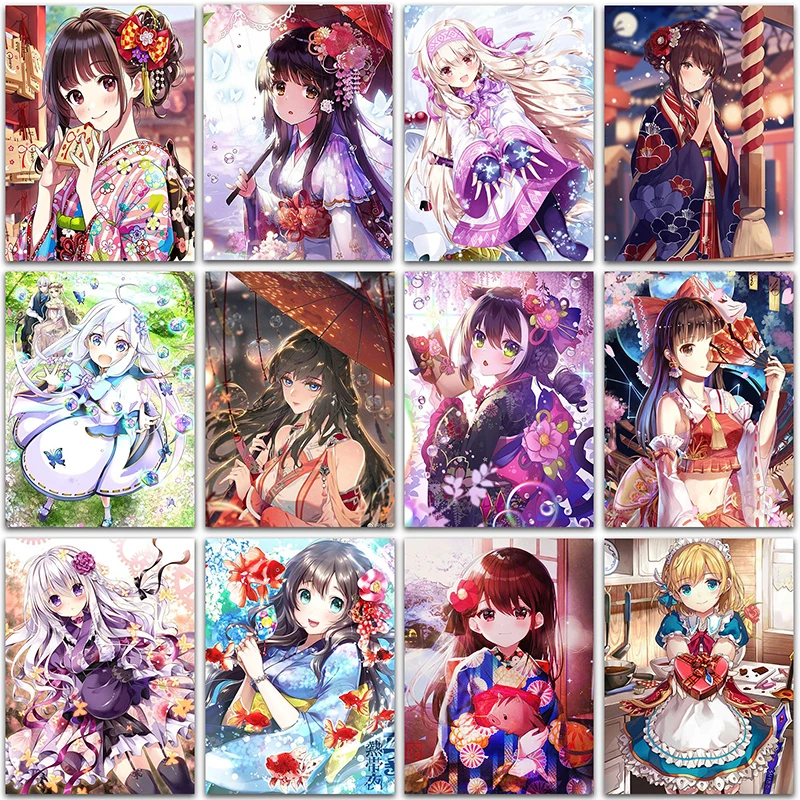 

Набор для алмазной живописи 5D «сделай сам», аниме девушка, принцесса, комиксы, искусство, полная квадратная и круглая Алмазная мозаика, выши...