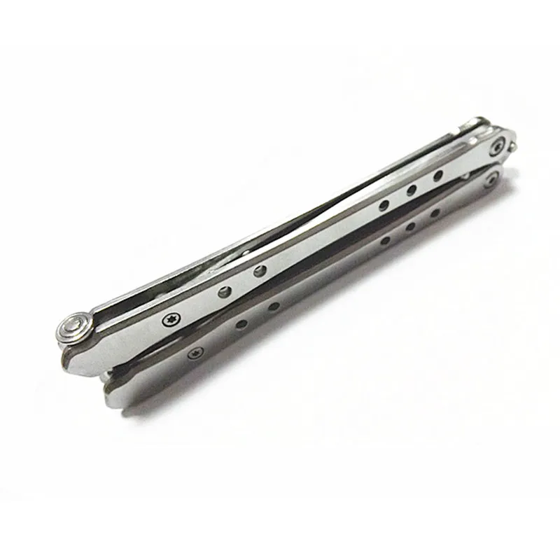 

Stainless Steel Practice ButterflyTraining Knife Trainer Folding Knife Dull Tool no edge knife butterfly in knife