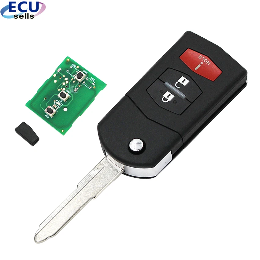 Складной дистанционный ключ для Mazda FSK 315MHZ 4D63 80 бит чип FCCID: BGBX1T478SKE125 01|Ключ от авто|