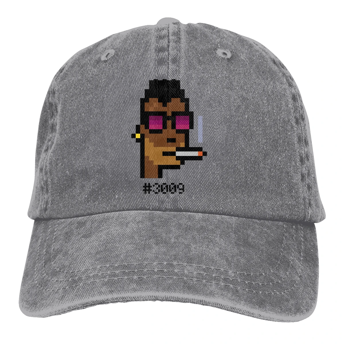 

Summer Cap Sun Visor CryptoPunks #3009 Hip Hop Caps NFT Non Fungible Tokens Cowboy Hat Peaked Hats