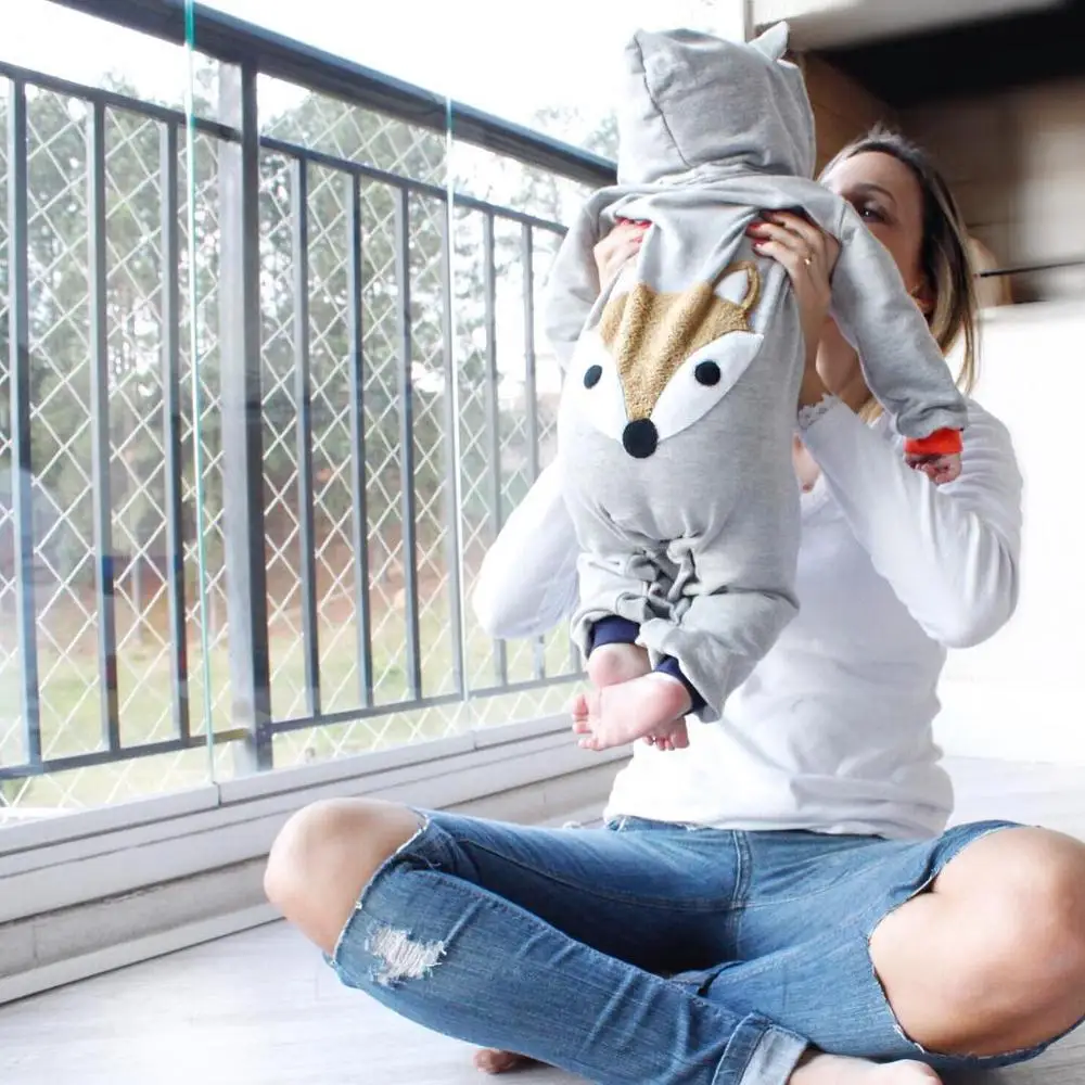 Детский комбинезон в форме лисы с длинными рукавами для маленьких мальчиков 2019 |