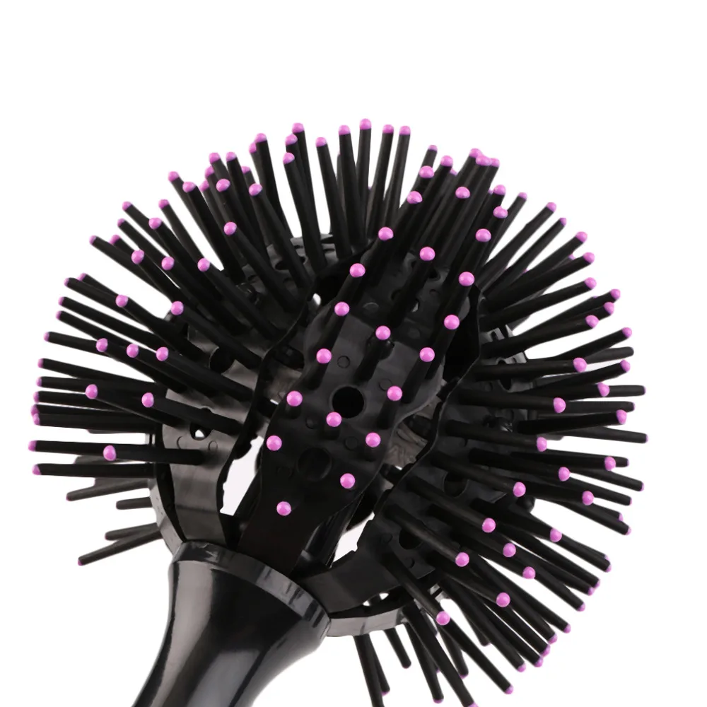 

3D Round Hair Brushes Comb Salon make up 360 degree Ball Styling Tools Magic Detangling Hairbrush Heat Resistant Hair Comb