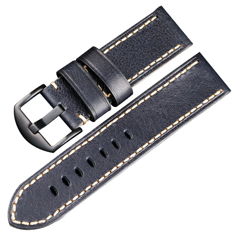 Ремешок кожаный в стиле ретро для наручных часов подходит мужчин PAM111 441 20 мм 22 24