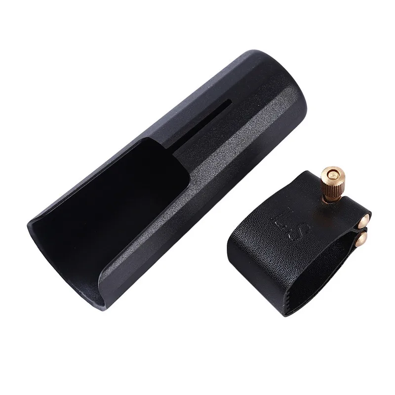 Мундштук Sax с зажимом и колпачком для альт-саксофона плоский альт-саксофон