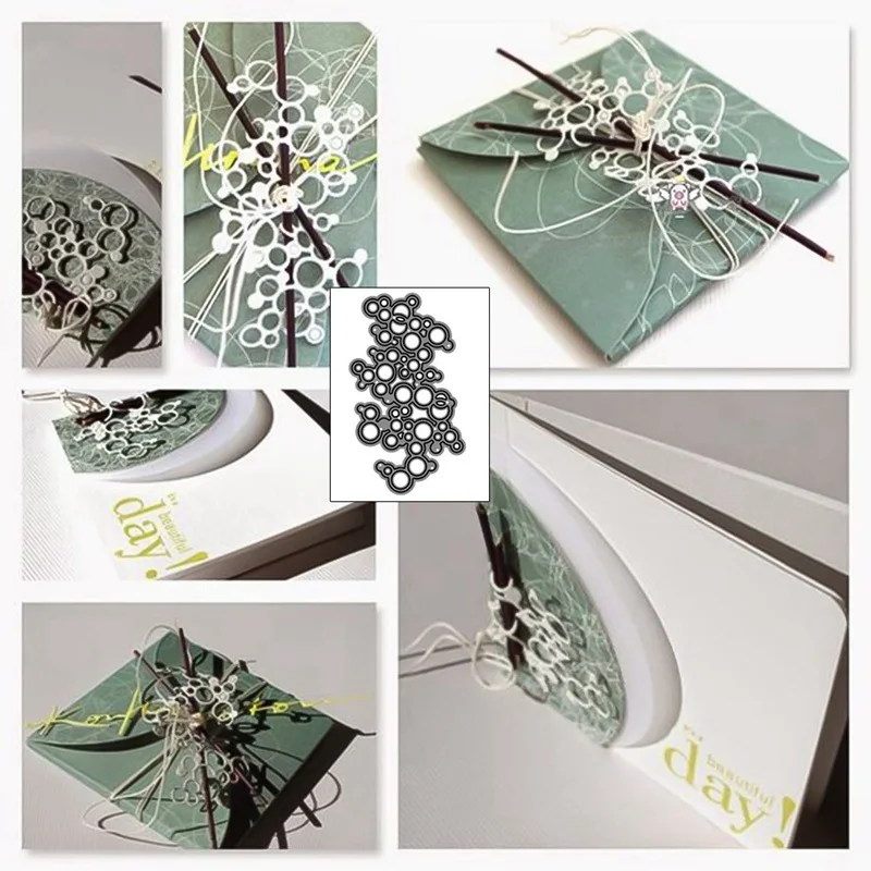 1 предмет круглая звенованная DIY Набор вырубных штампов &quotТрафаретный