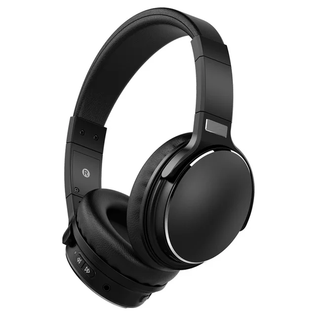 Оригинальные Bluetooth наушники H1, складные наушники с активным шумоподавлением, беспроводная гарнитура ANC для Iphone, samsung, просо, наушники - Цвет: Black