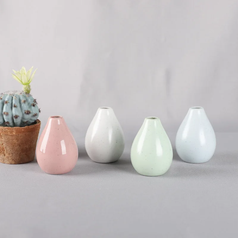 Small ceramic vase creative flower arrangement small flower ware modern simple home decoration ceramic flower pot