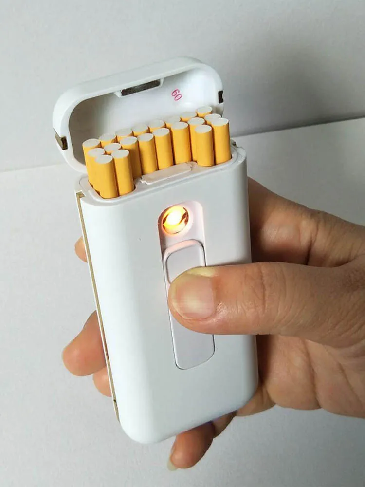 Usb-зажигалка, чехол для 20 сигарет, упаковка для сигарет диаметром 100 мм, диаметр 5 мм