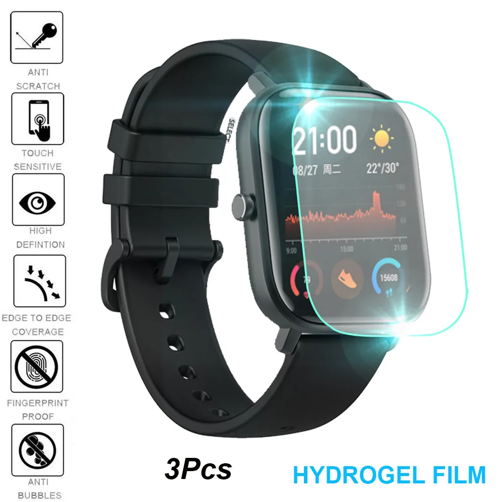 

3PCS Soft Protector Screen Condensate Film for AMAZFIT GTS Smart Watch
