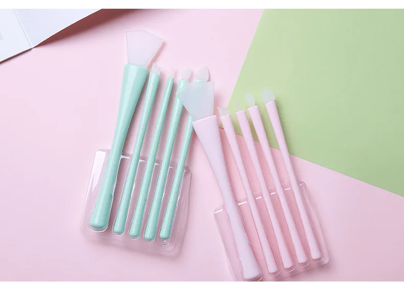 5 шт. Профессиональная Маска кисть палитра для смешивания теней век многоцветная