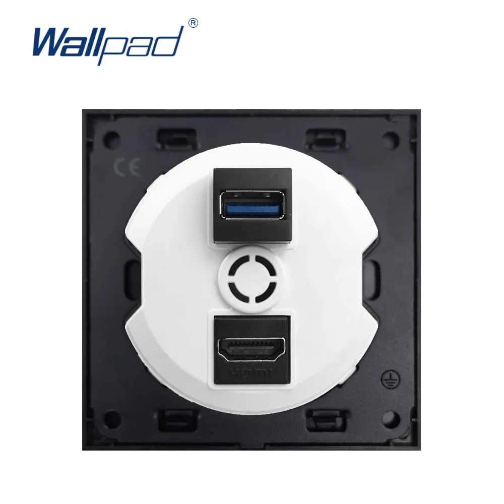 Wallpad Новое поступление USB 3 0 HDMI совместима для передачи данных настенная розетка