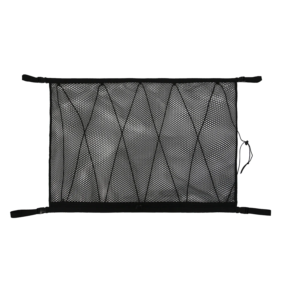 Black Mesh Storage Bag 90*65cm Net Car Roof Cargo Hanging | Автомобили и мотоциклы
