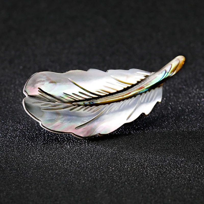 Броши из натурального перьев для женщин и мужчин классические перьевые броши