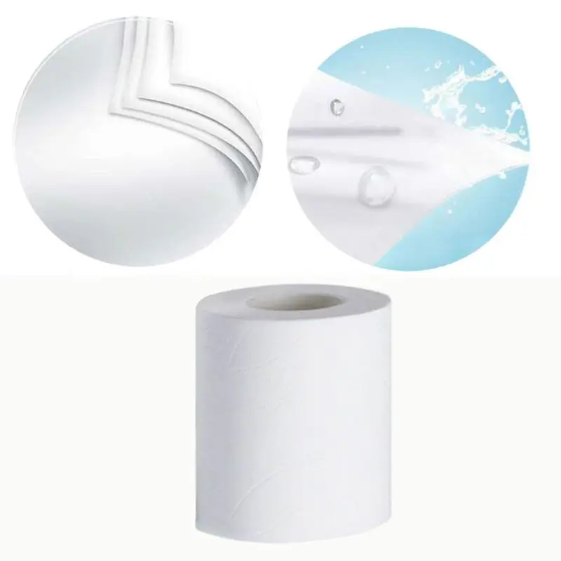 

10Rolls White napkin Roll Paper ,Home Household Thicken Bath Toilet Paper Soft