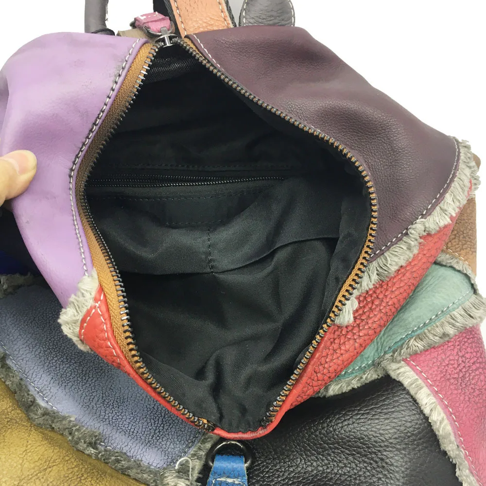 

2021 women's Backpack New Leather Handbag hand painted year Backpack Purse women's Backpack Purse