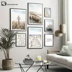 Летняя Пляжная раковина, холст, картина, природа, пейзаж, трава, скандинавский плакат, художественный принт, Настенная картина, украшение для дома, гостиной