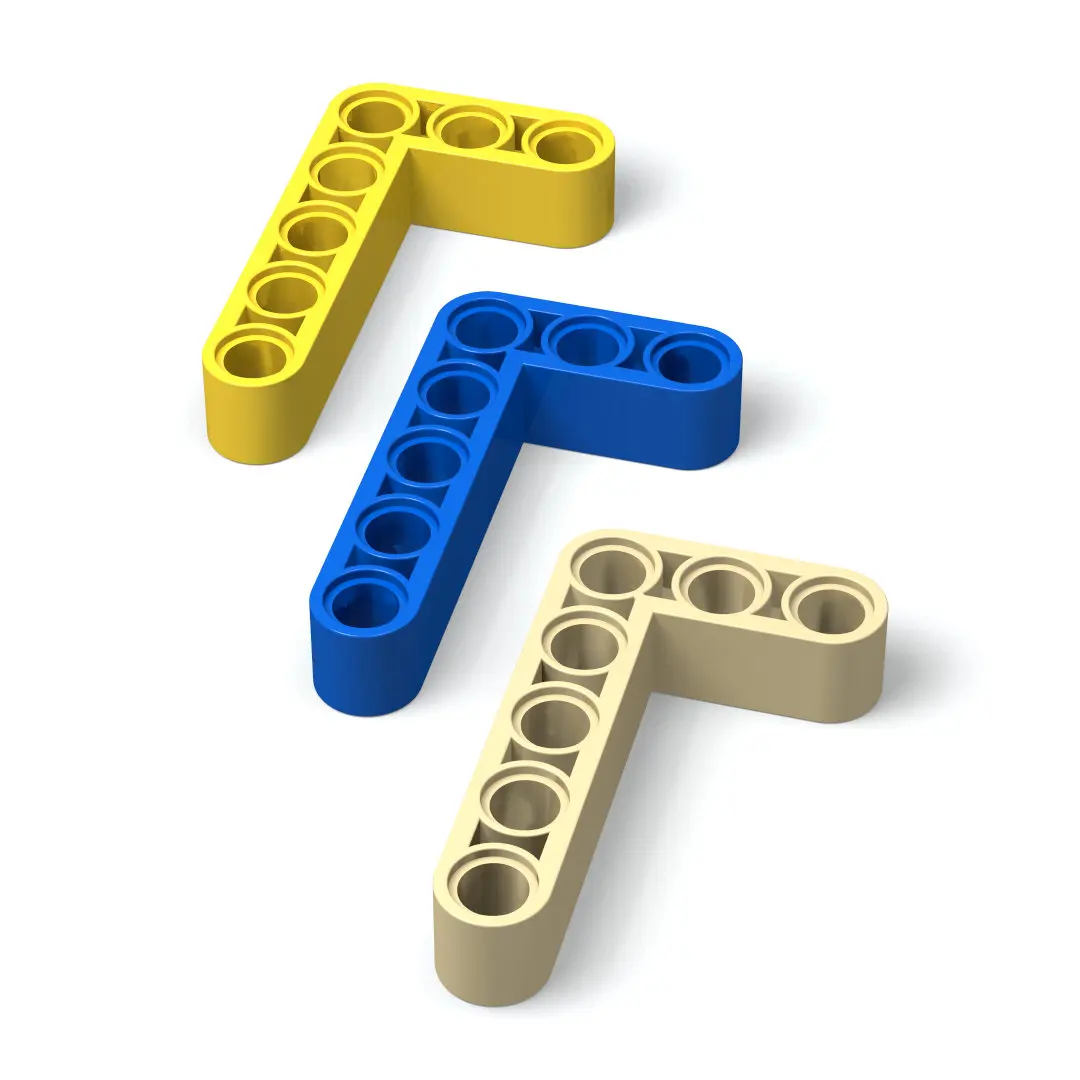 

60 шт. строительный блок moc деталь подъемник модифицированный изогнутый толстый L-образный 3x5 развивающая игрушка для детей diy Кирпичи подаро...