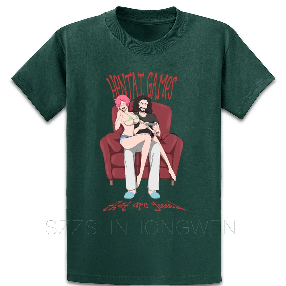 Hentai отличная футболка из хлопка с юмором и круглым воротником