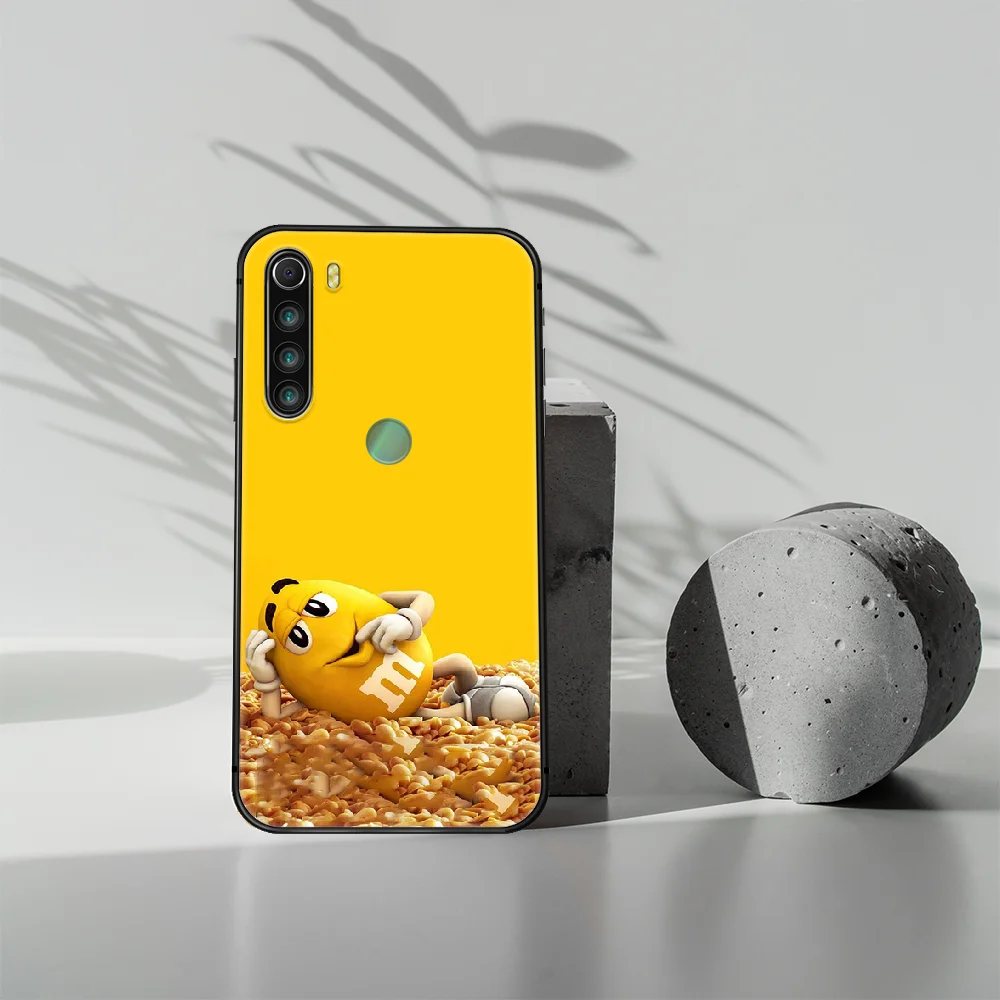

M&M's Chocolate candy Phone Case Cover Hull For XIAOMI Redmi 7 7a 8 8a 9 9a NOTE 6 7 8 8t 9 9s Pro Max 4X black Coque Trend