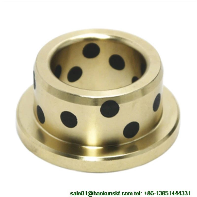 

JFB4020 / 4020F (Size:40*50*20/65*5mm) Flanged Solid-Lubricanting Oilless Graphite Brass Bushing|Copper Bearing