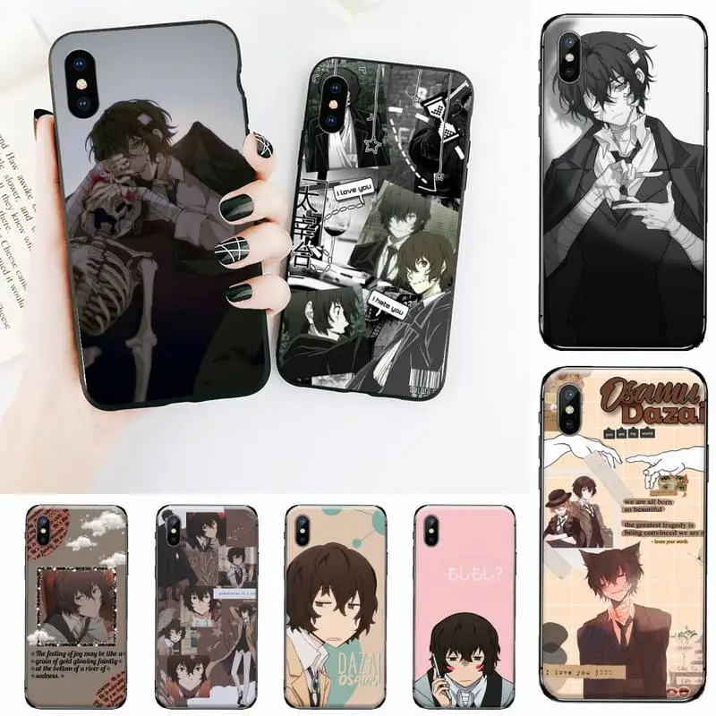 

Anime Bungou Stray Dogs Phone Case for iPhone 11 12 13 mini pro XS MAX 8 7 6 6S Plus X 5S SE 2020 XR