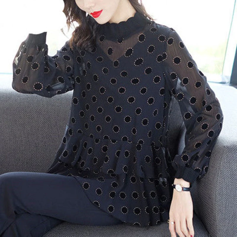 Женские повседневные весенне-осенние стильные элегантные шифоновые женские