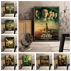 Лабиринт, бегунок, Классический экшн, научная фантастика, фильм, спальня, гостиная, диван, настенное искусство, домашний декор, картина, качественный холст, ретро-постер для рисования