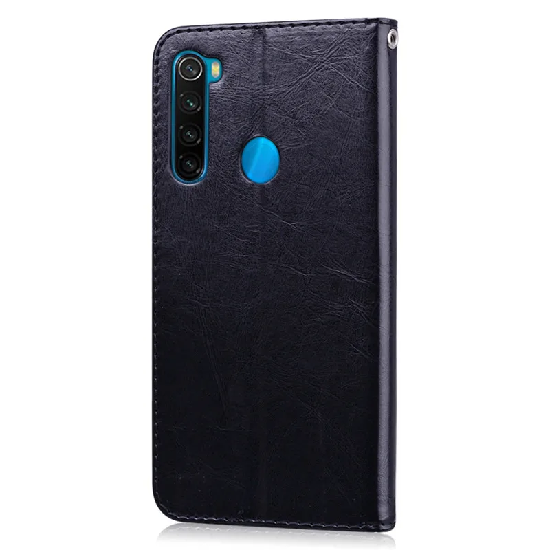 Чехол для телефона для Xiaomi Redmi Note 8 Pro Чехол силиконовый бампер кожаный флип-чехол для Xiaomi Redmi Note 8 PRO Note8 Pro черный Fundas