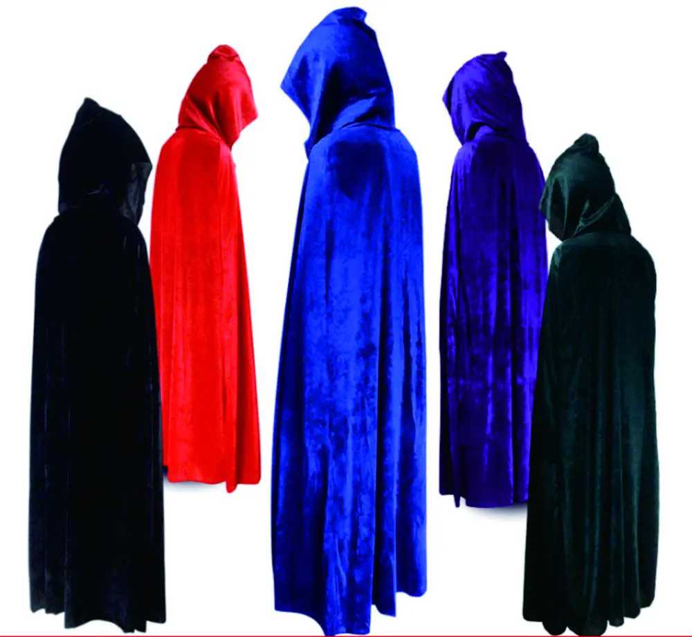 

Halloween party treat or trick Men Hooded long casual Cloak Cape
