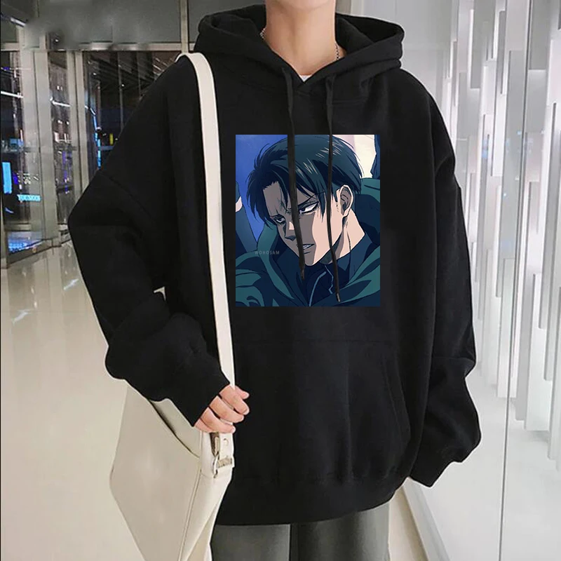 

Hot Japanese Anime Attack on Titan Eren Printing Hoodies Sweatshirts Women Harajuku Cartoon Graphic Streetwear Sweatshirt Female