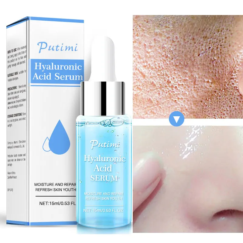 

Hyaluronic Acid Face Serum Deep Moisturizing Anti-Aging Essence Liquid Remove Wrinkles Fine Lines Firming Whitening Skin Care