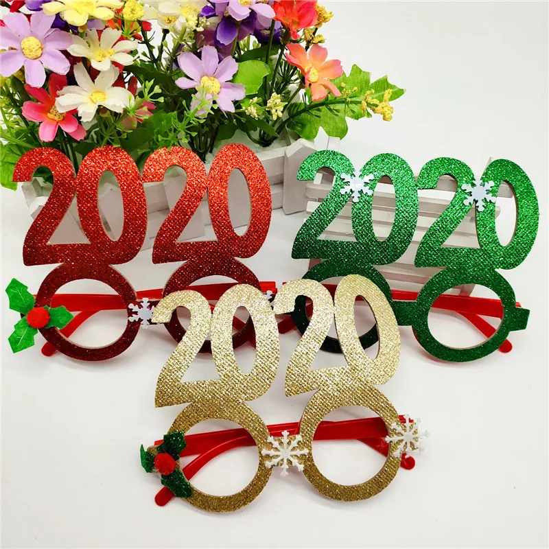 Рождественские креативные вечерние очки забавные без рамки для фотосессии