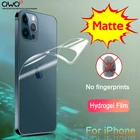 Матовая Гидрогелевая пленка с полным покрытием для iPhone 12 Pro Max, защитная пленка для экрана XS XR, X, 8, 7, 6, 6s Plus, SE 2020, 11 Pro, не стекло