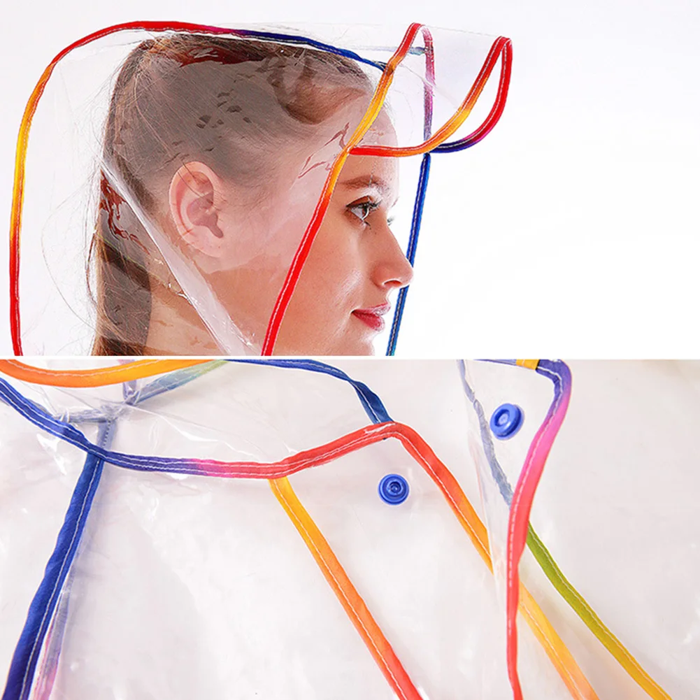 Новинка 2020 модный прозрачный плотный пластиковый дождевик для женщин дорожный