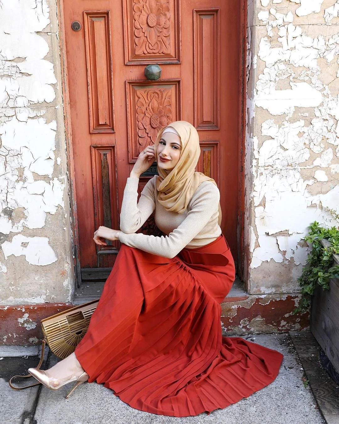 Шикарная мусульманская плиссированная юбка Abaya женская большая с оборками