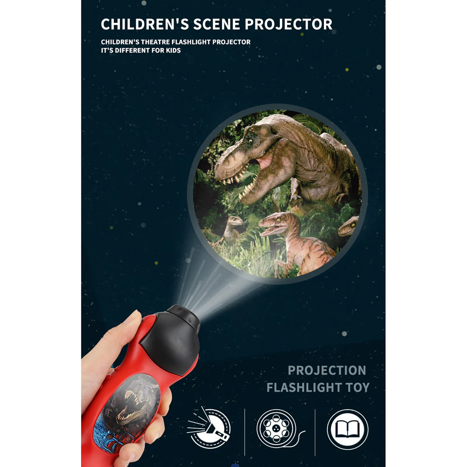 

toys for children S tarry sky projection flashlight simulation projector luminous small toy funny Gifts #L4