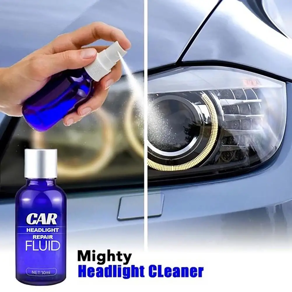 

30ml Car Headlight Scratch Remover Fast UV Protection Light Cleaner Automotive Headlight Restoration Kit