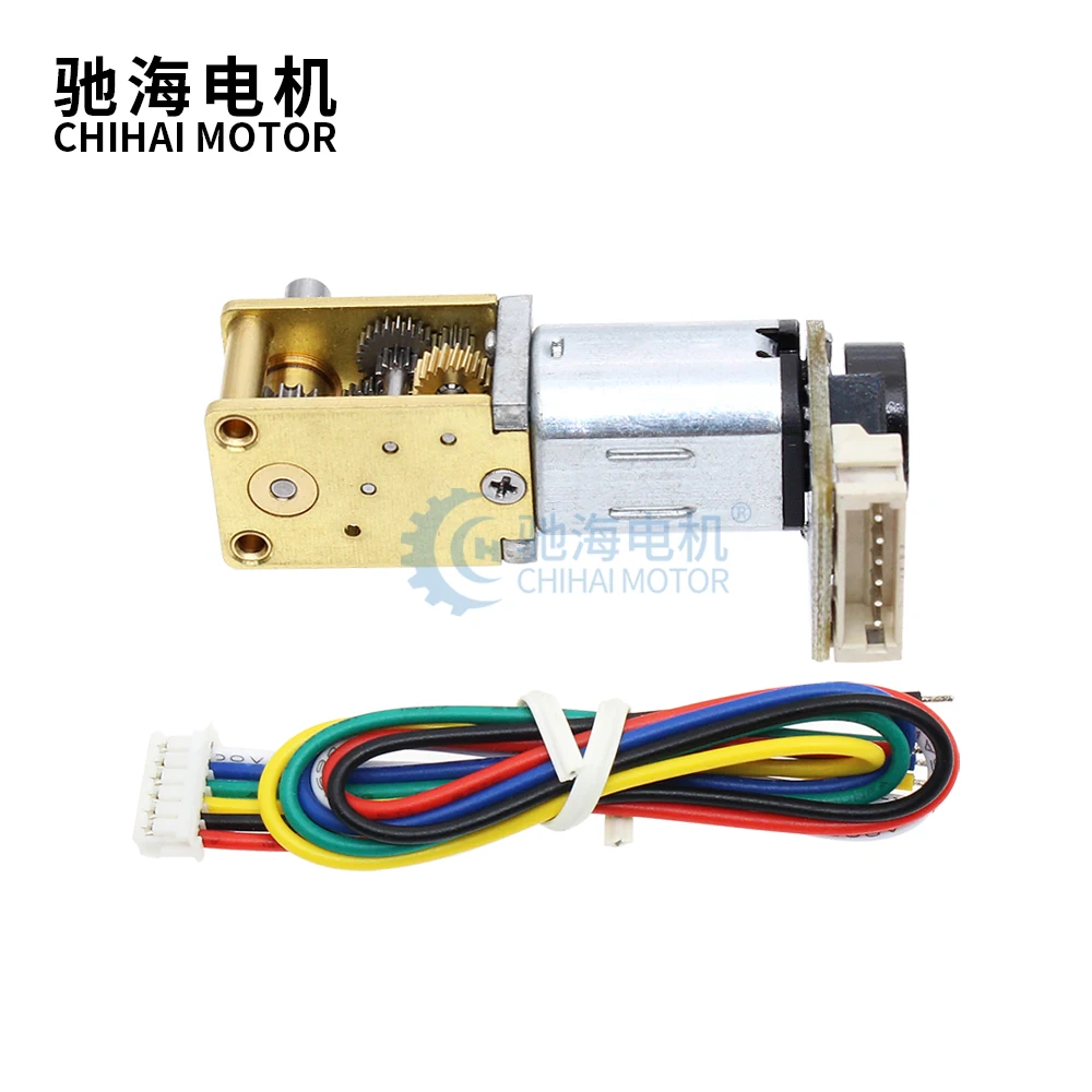 Двигатель ChiHai CHF GW12T N20VA DC 3V 6V 12V Micro Gear Motor с низкой скоростью 7PPR мини редуктор
