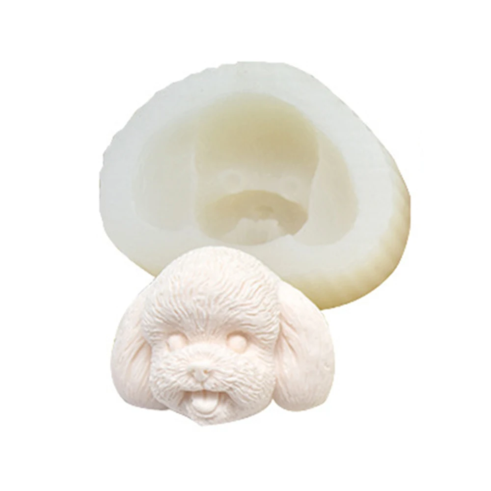 3D DIY милый щенок собака силиконовая форма для украшения торта Мыло плесень