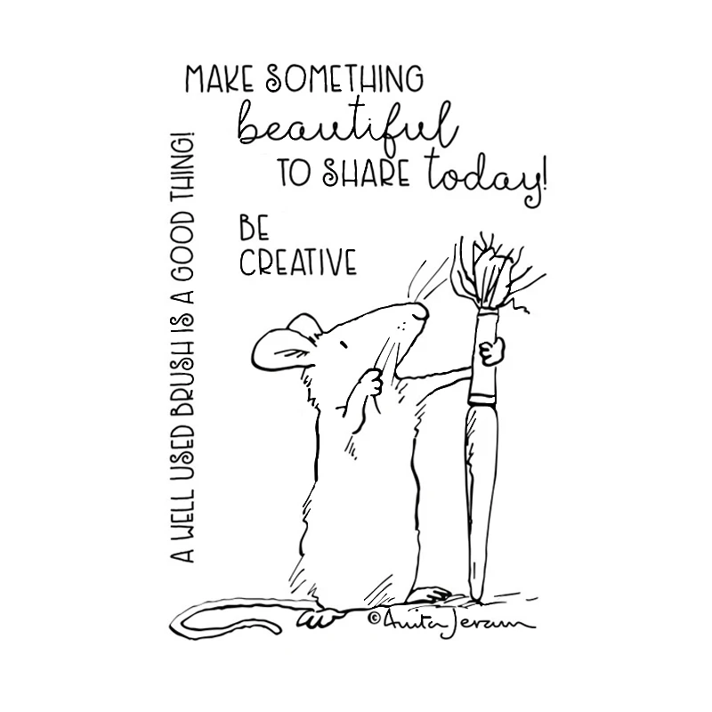 

Creative Mouse With Water Color Pen Stamp And Die Set 2021 Be Creative New Stamps And Dies For Card Making