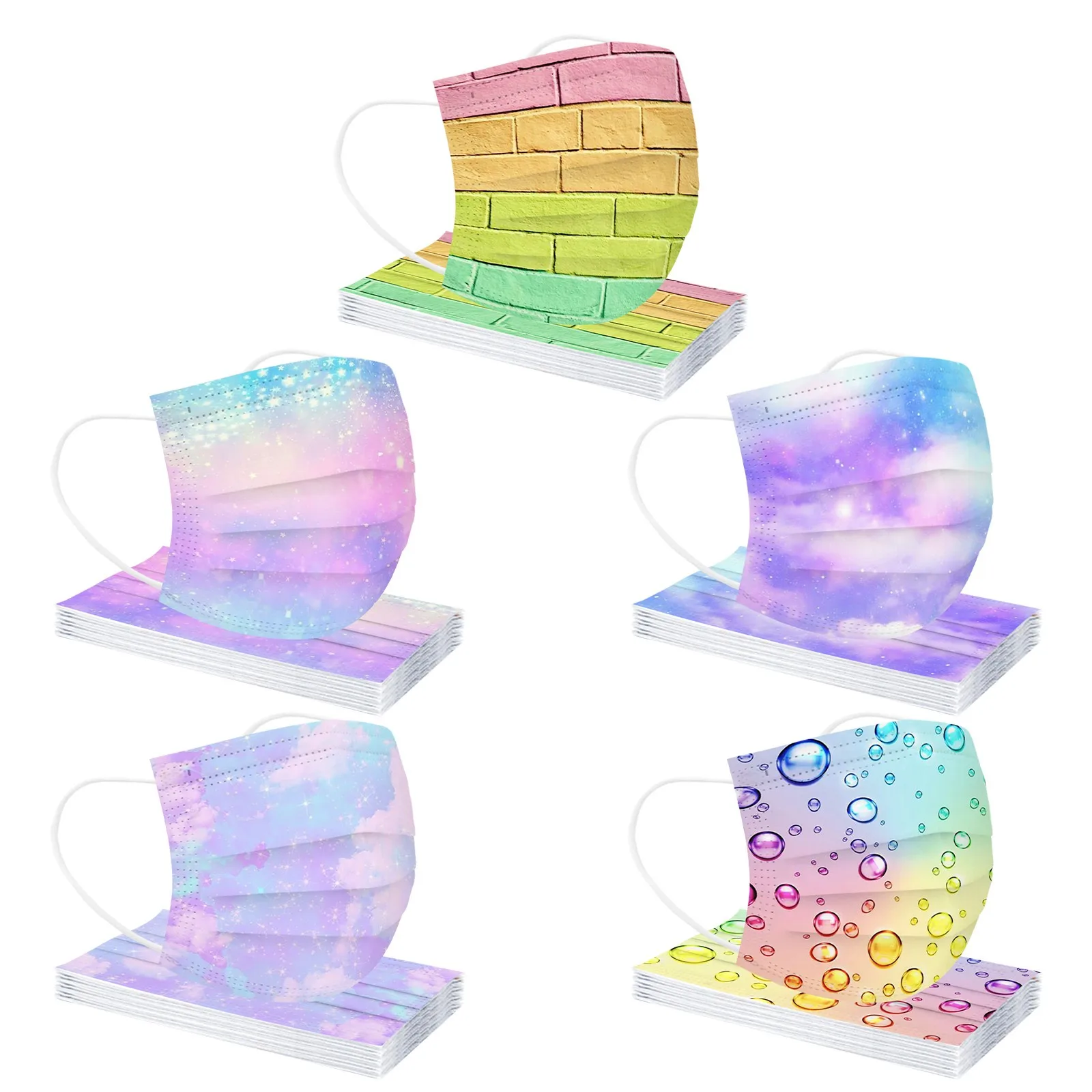 Маска для лица взрослых с воздушным фильтром Пылезащитная 3-слойная маска