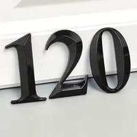 7cm door number sticker self adhesive house room number 0 to 9 digits for hotel apartment home street number plate sticker black